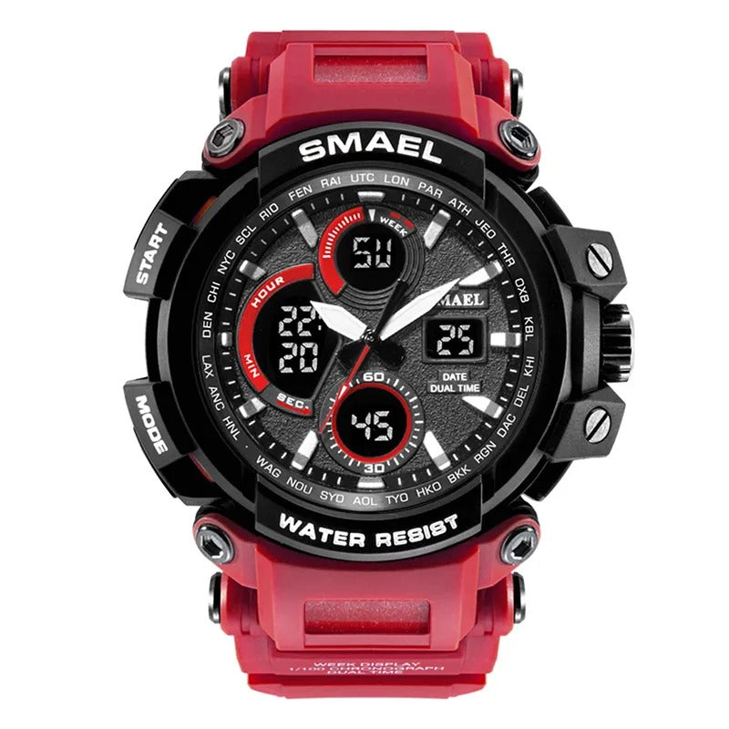 Men's Digital Analog Dual Time Camouflage Military Watch