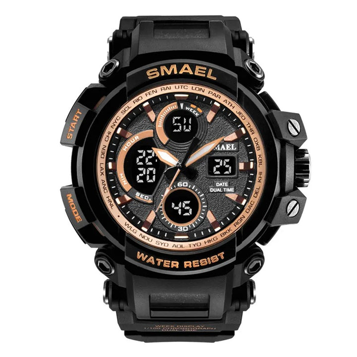 Men's Digital Analog Dual Time Camouflage Military Watch
