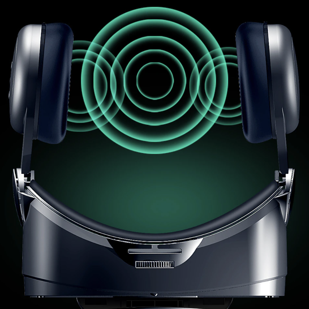 New smartphone VR headset with headphones for Android & iOS, providing immersive mobile virtual reality.