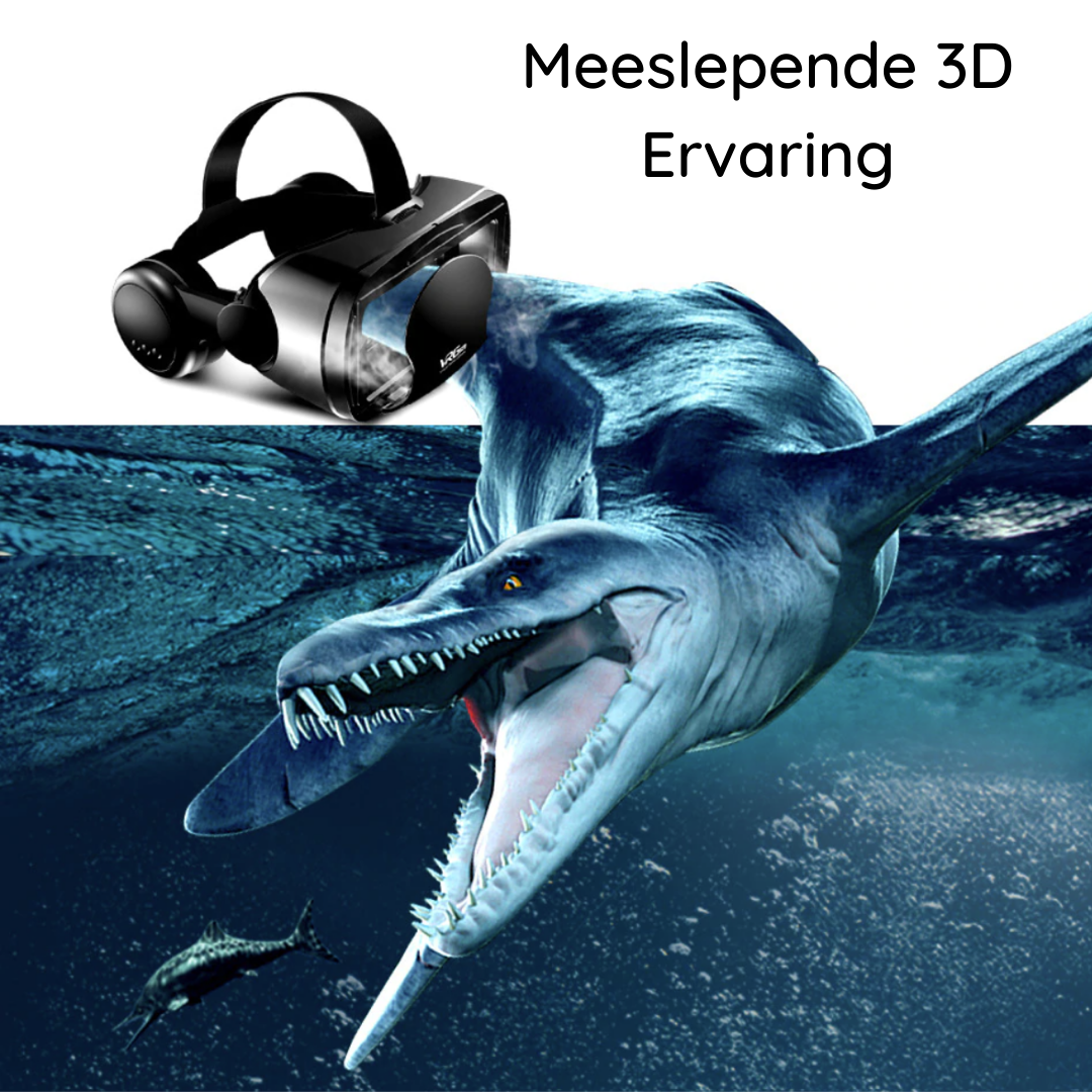 High-quality VR headset for smartphones with integrated headphones, enhancing virtual reality visual & audio.