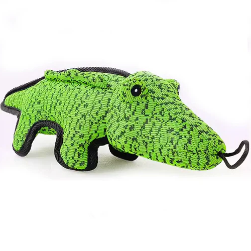Interactive dog chew toy designed for heavy chewers. Tough, long-lasting bear design.