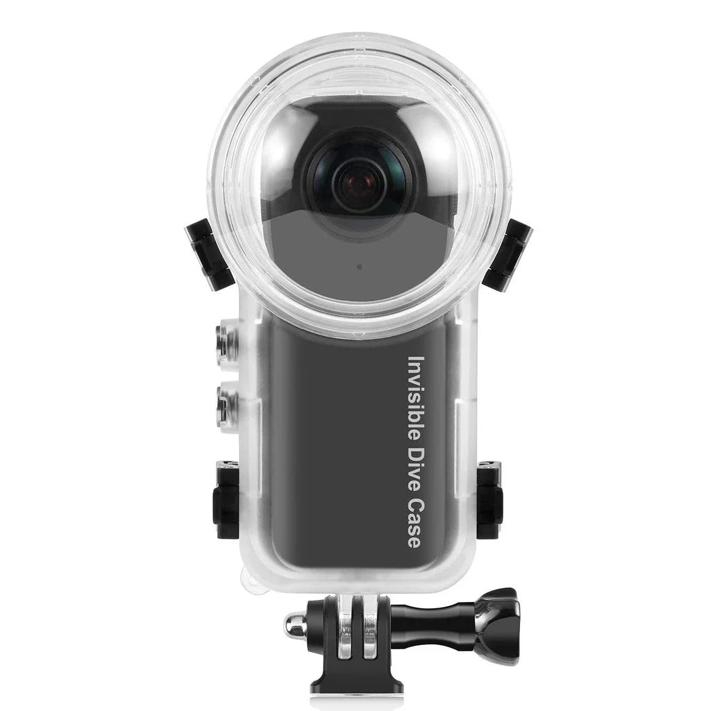 Insta360 X3 Invisible Dive Case for waterproof protection up to 164ft. Essential 360 camera accessory.