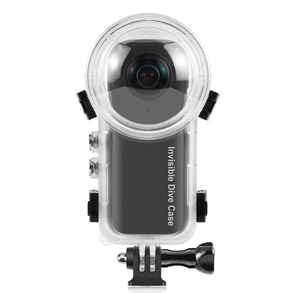 Insta360 X3 Invisible Dive Case for waterproof protection up to 164ft. Essential 360 camera accessory.