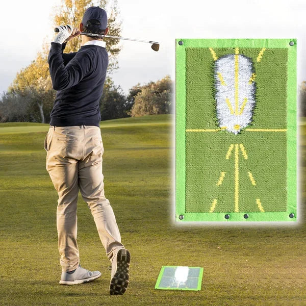 Instant feedback golf training mat for swing detection & perfecting your golf swing.