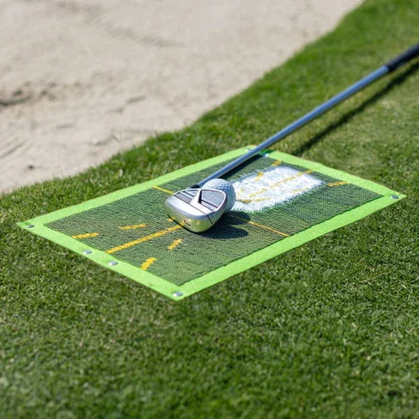 Advanced golf training mat with swing detection technology for instant feedback & golf swing perfection.