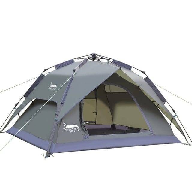 Outdoor waterproof two-person tent, ideal for quick assembly during camping trips.