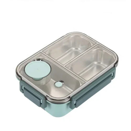 Insulated stainless steel food container for hot meals. Leak-proof & portable for lunch on-the-go.