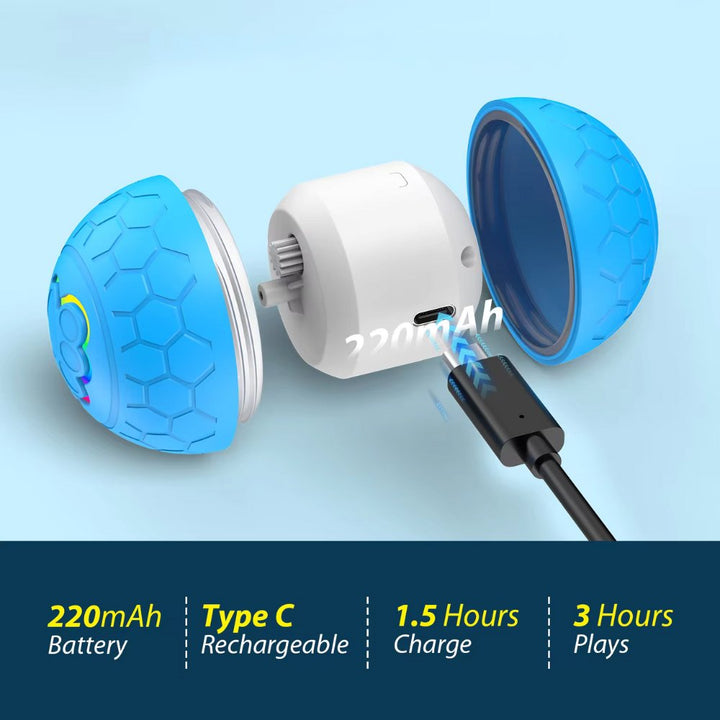 Smart interactive bouncing dog toy, stimulating mental play for all active pets.