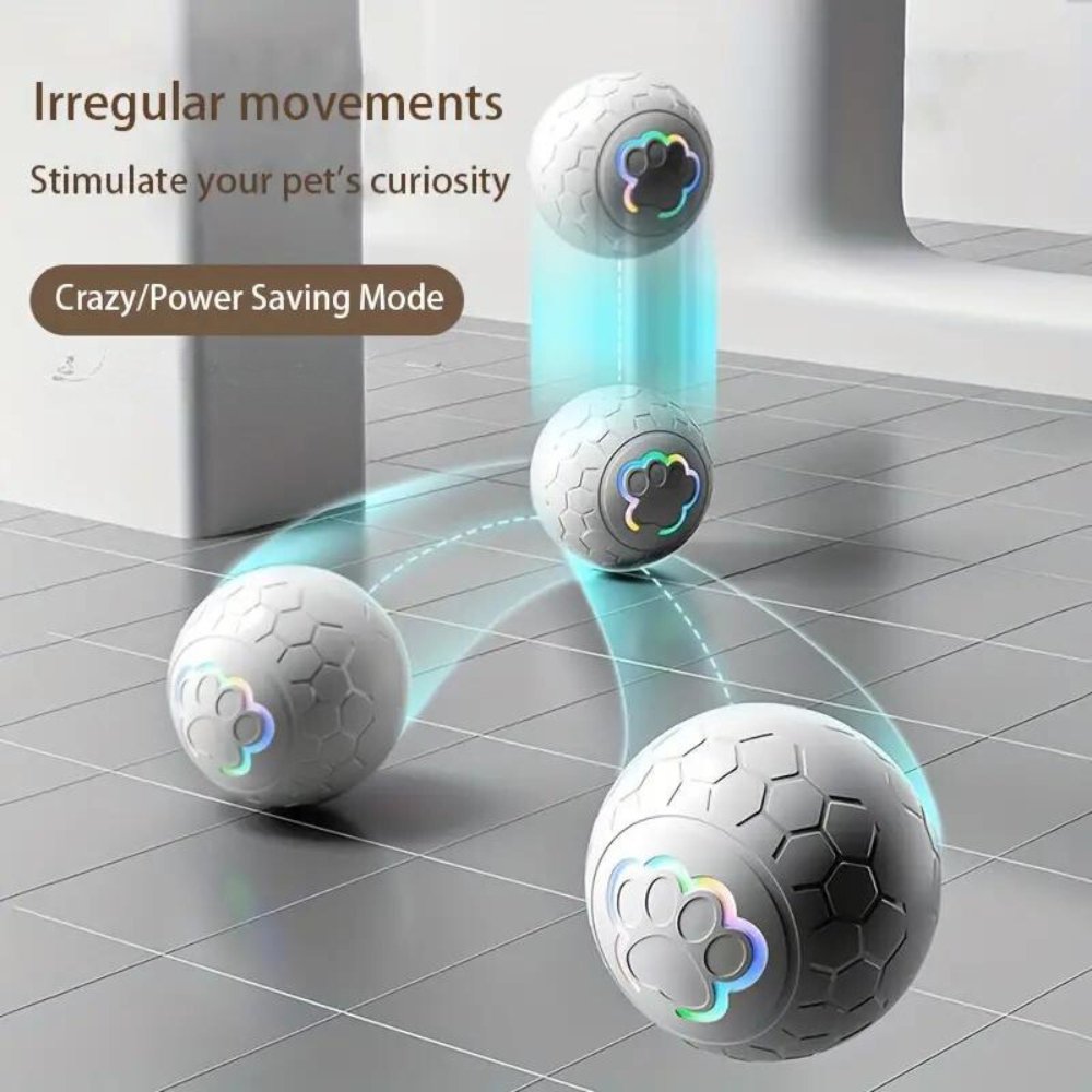 Waterproof interactive pet toy ball, ideal for outdoor play and mental stimulation for dogs.