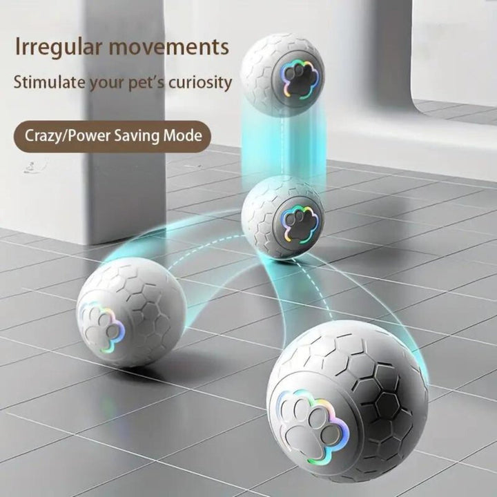 Waterproof interactive pet toy ball, ideal for outdoor play and mental stimulation for dogs.