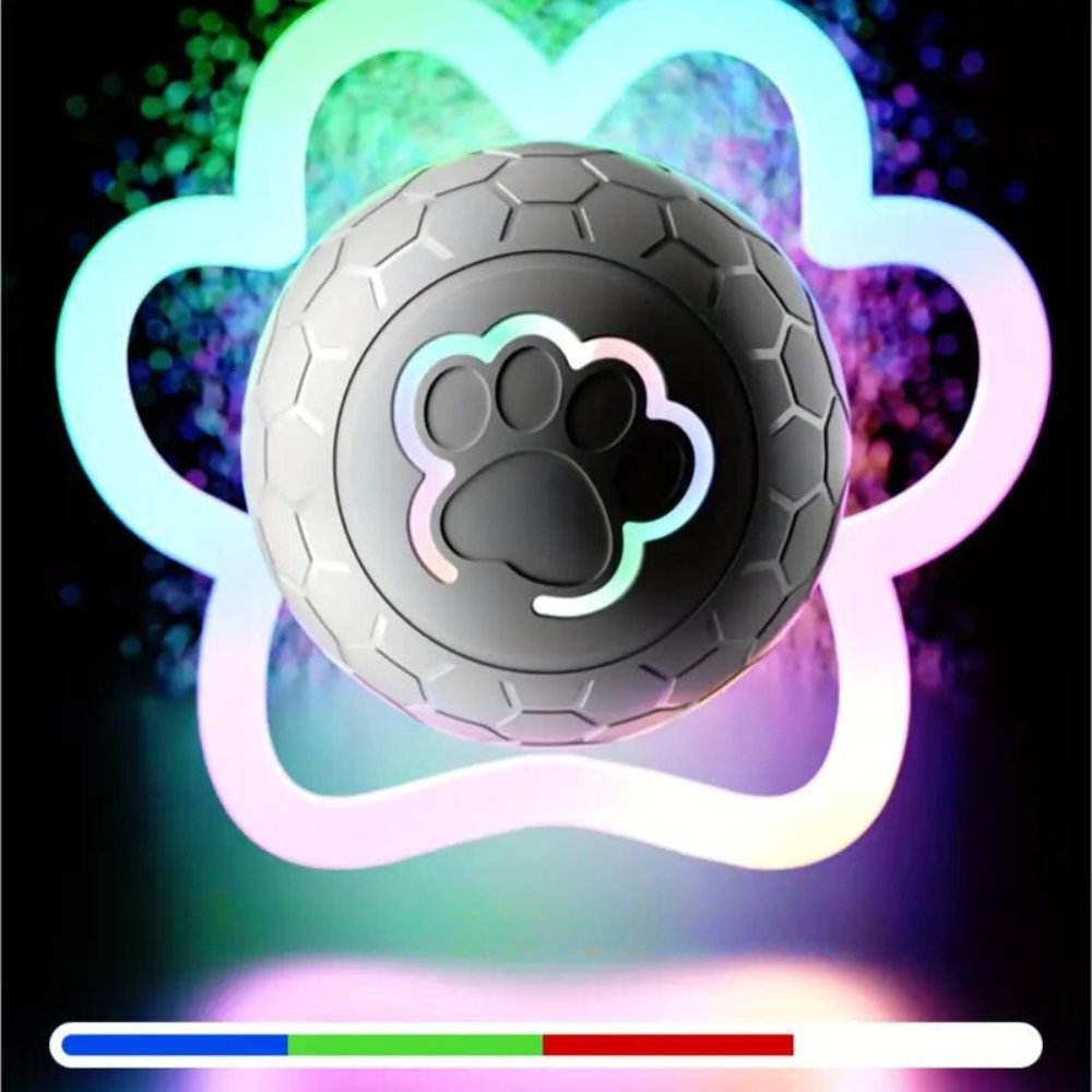 Automatic bouncing dog ball, chew-resistant, providing endless fun for playful puppies.