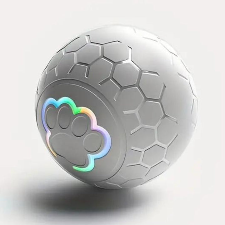 Dog toy ball with automatic bounce, promoting active play and mental stimulation for pets.