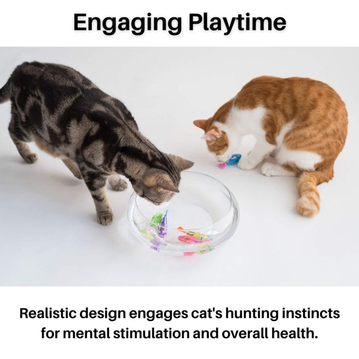 Pet supplies: Interactive swimming fish cat toy with LED lights, perfect for feline entertainment and enrichment.