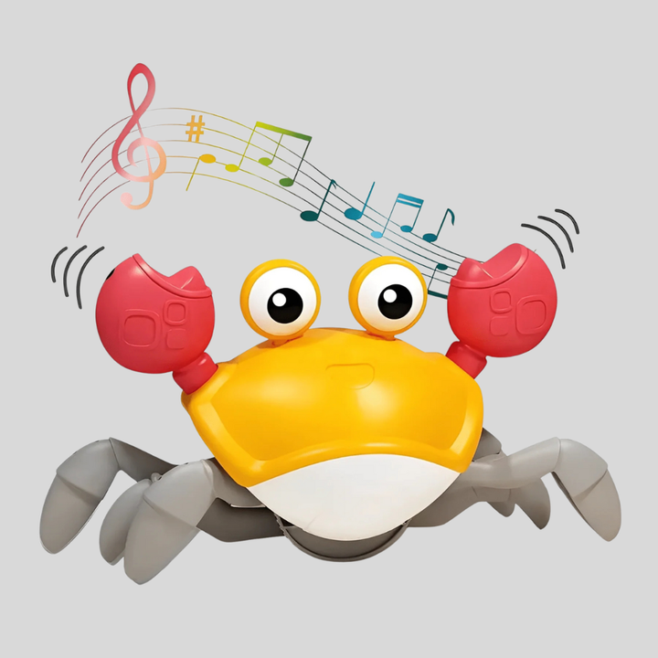 Squeaky Crabby Plush Dog Toy, an interactive soft toy for dog entertainment. Ideal for playful pups.