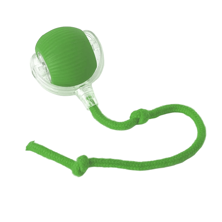 Unisex interactive dog ball, bouncing, durable TPR rubber, great for fetch & stimulating pet play.