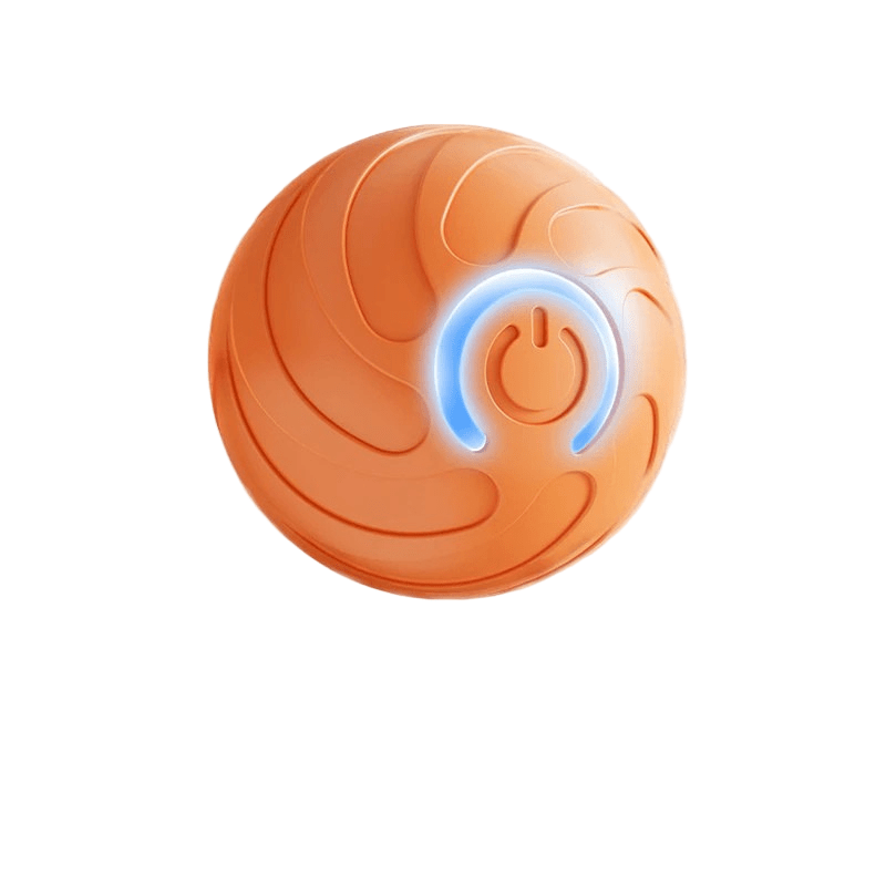 Rechargeable pet toy, interactive dog ball, automatic bouncing, promoting healthy pet activity.