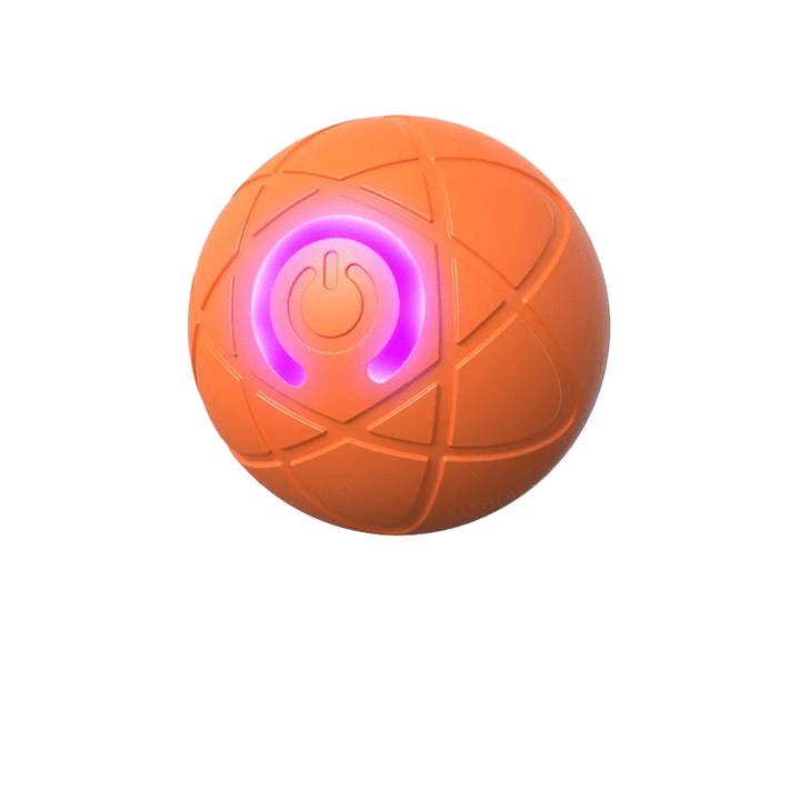 Durable TPR rubber interactive dog ball, automatic bouncing, fun for pet play & dog exercise.