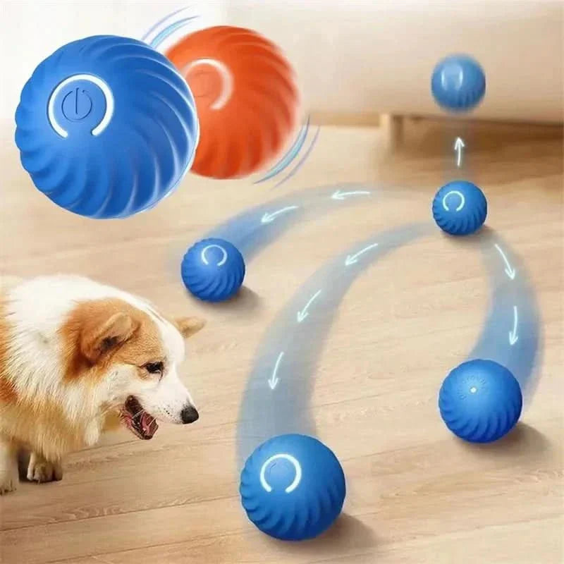 Unisex interactive dog toy, bouncing & rechargeable, perfect for active pet play & exercise.