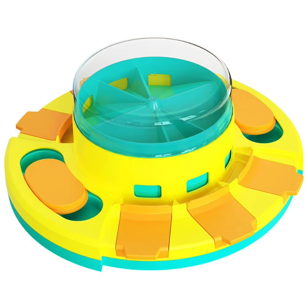 Slow feeder dog puzzle: interactive treat dispenser for healthy eating & mental stimulation.