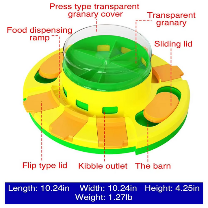 Engage your dog with this interactive puzzle feeder for mental stimulation & cognitive exercise.