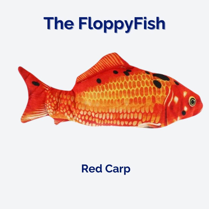 Durable flopping fish chew toy for dogs, an interactive pet toy designed for active play.