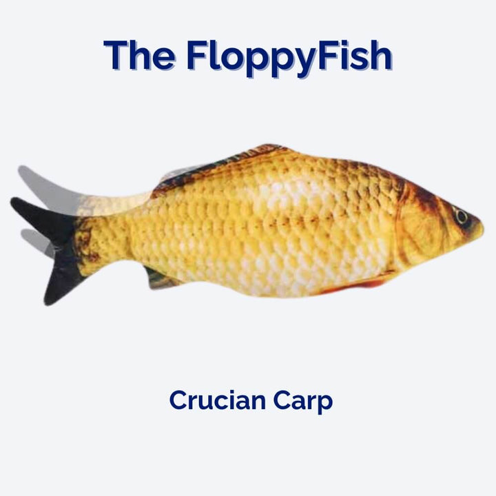 Self-moving flopping fish dog toy, providing stimulating fun & active entertainment for your pet.