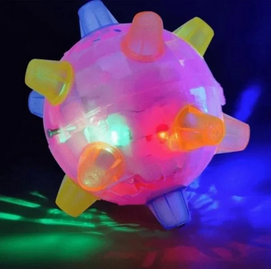 Interactive jumping dog ball toy for active dogs, perfect for exercise & boredom busting.