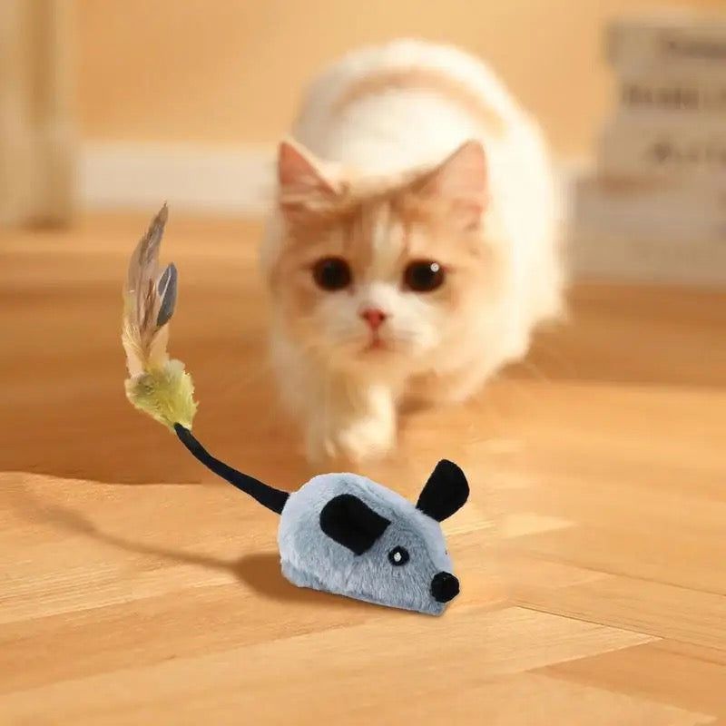 Automatic cat mouse toy for hunting fun & mental enrichment. Perfect for kittens.