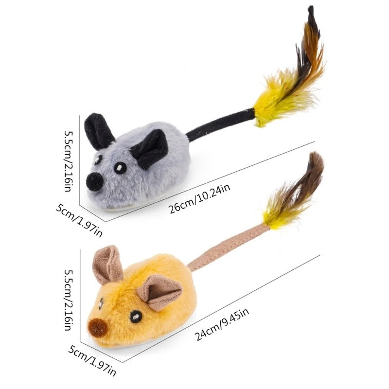 Smart interactive mouse cat toy: USB rechargeable for engaging feline play sessions.