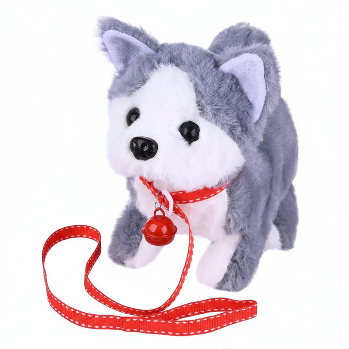 Movable plush dog, an interactive pet that sparks imaginative play for young kids.