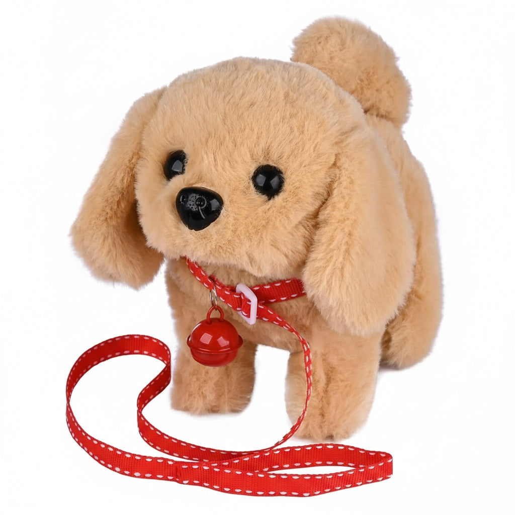 Kids' favorite soft toy: interactive movable plush dog, a delightful stuffed animal.
