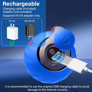 Modern pet supplies: USB rechargeable interactive cat toy ball for active felines.