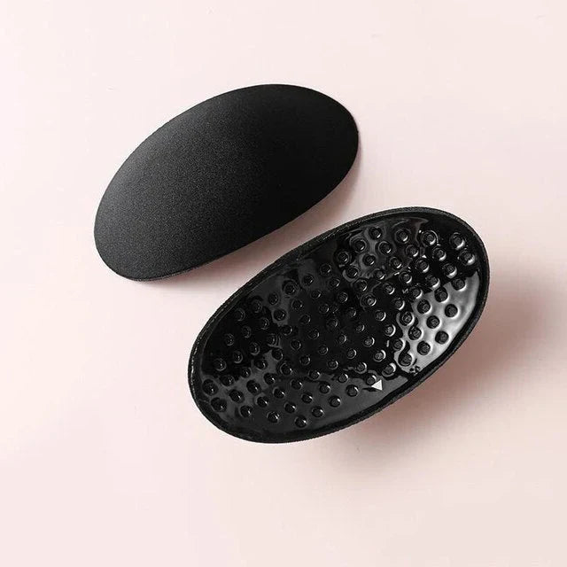Anti-slip invisible shoulder pads for women. Comfortable undergarment accessories to enhance natural silhouette.