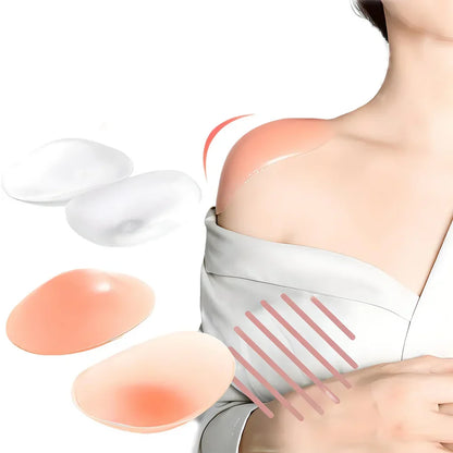 Seamless invisible anti-slip shoulder pads for women. Enhance figure & boost confidence with comfortable clothing accessories.