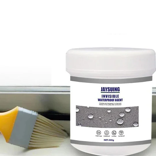 Easy application invisible waterproof sealant for DIY home and household leak repairs.
