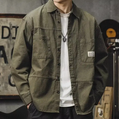 Men's durable button-up craftsman work shirt. Rugged, comfortable & tough for demanding jobs.