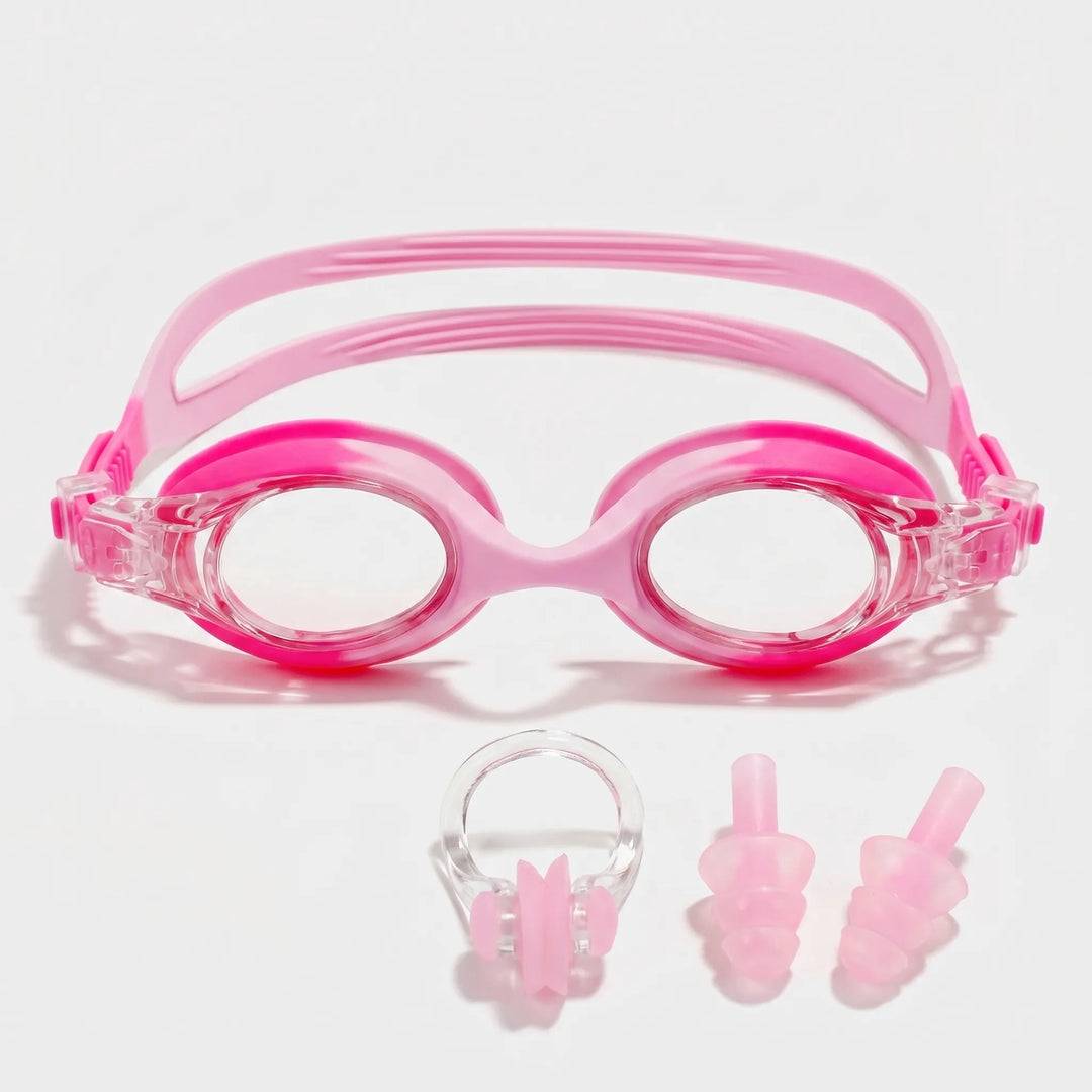 Youth anti-fog swimming goggles with comfortable silicone seal, providing crystal clear sight for young swimmers.