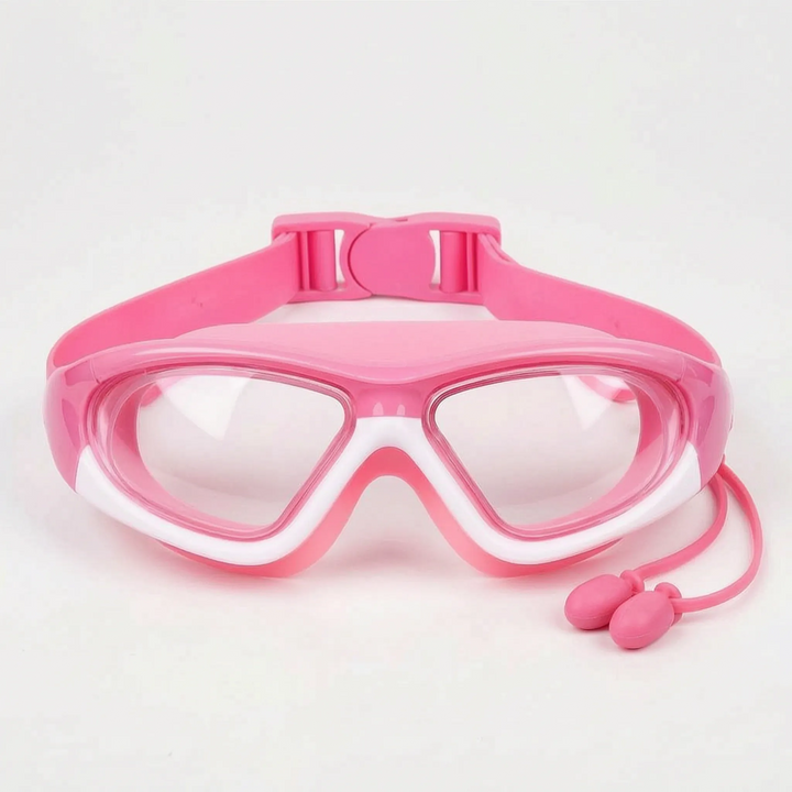 Durable kids' swim goggles, designed with anti-fog & UV protection for comfortable and safe swimming.