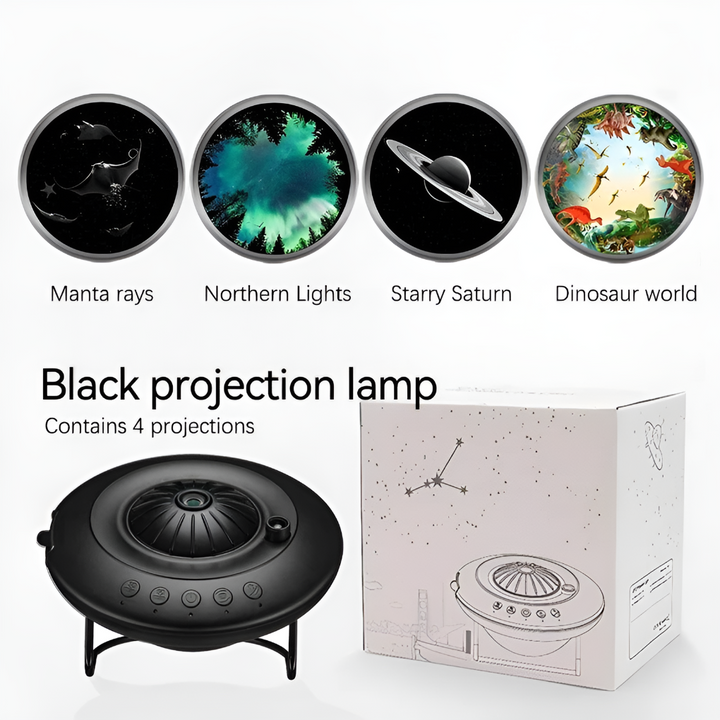 Home decor galaxy projector, transforming kids' rooms into a magical starry sky and planetarium scene.