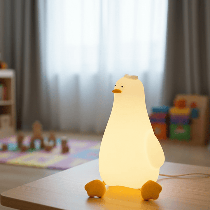 Kids gentle silicone night light, BPA-free, perfect for peaceful sleep in nurseries & toddlers' rooms.
