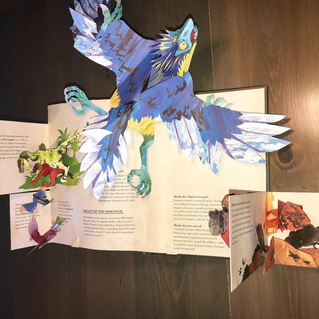 Ideal children's gift: immersive 3D dinosaur pop-up book. Engaging prehistoric learning for young explorers.
