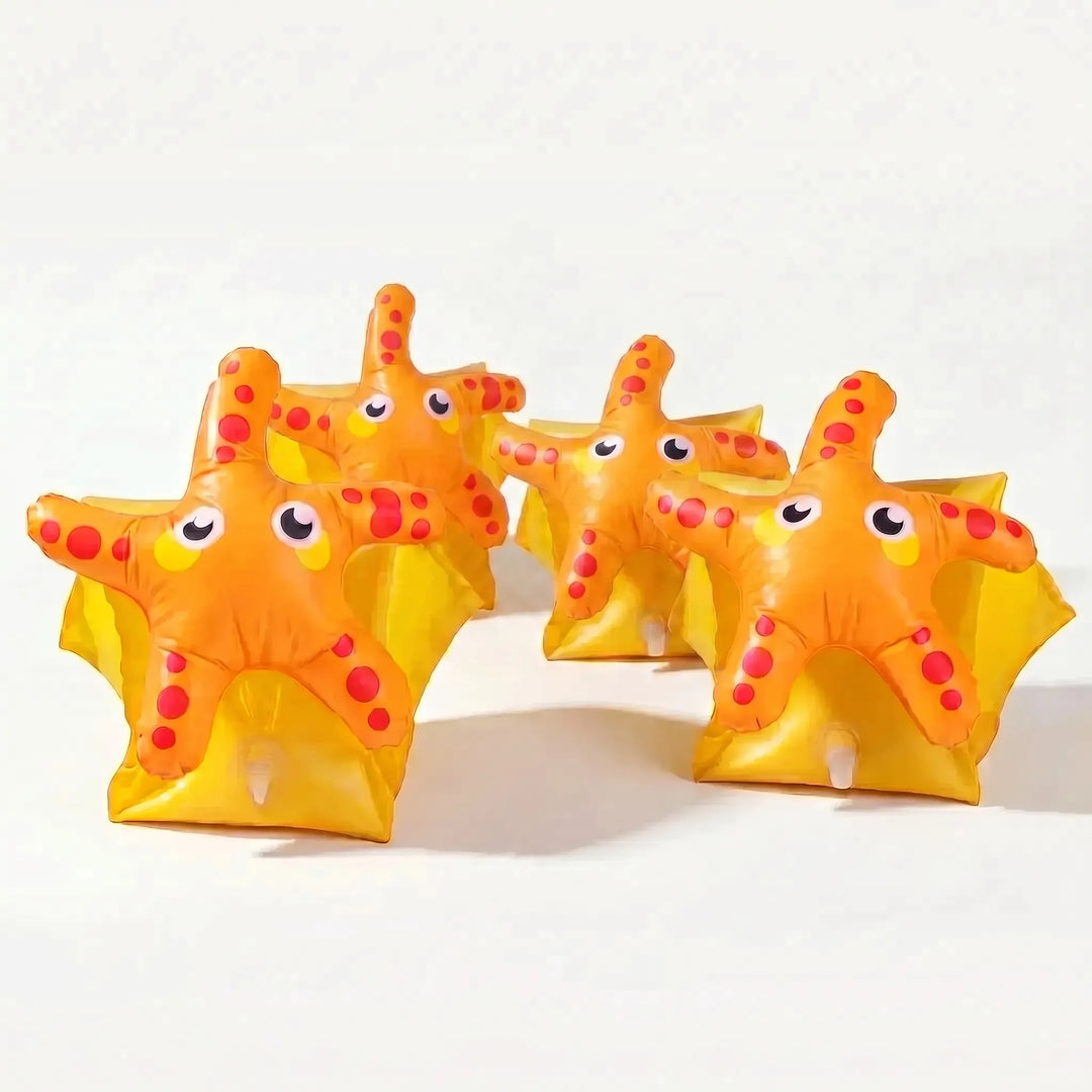 Kids' inflatable swim armbands for water safety, essential children floats & swimming aids for pool and beach fun.