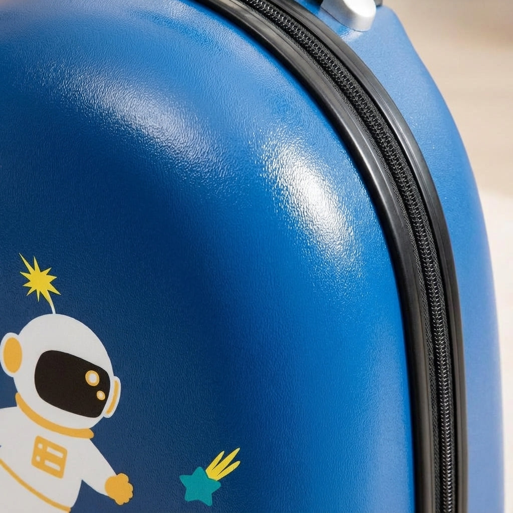 Skyrollo kids' lightweight rolling carry-on bag, hardshell travel gear with extendable handle for easy children's trips.