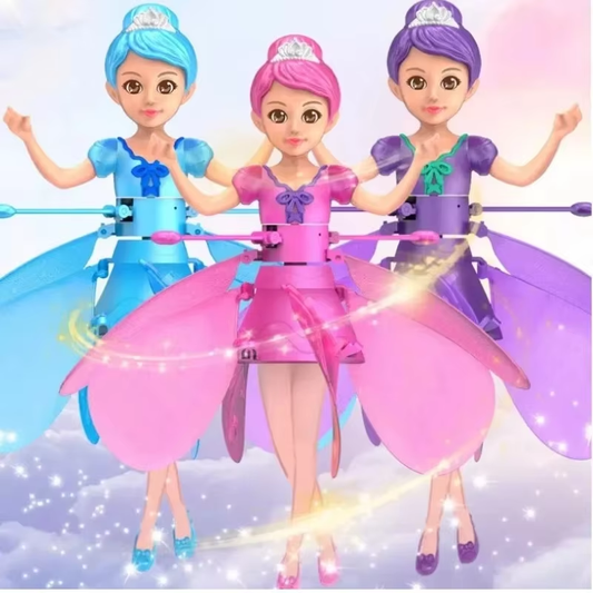 Kids' magical flying toy with gesture control & vibrant LED lights, perfect for interactive play.