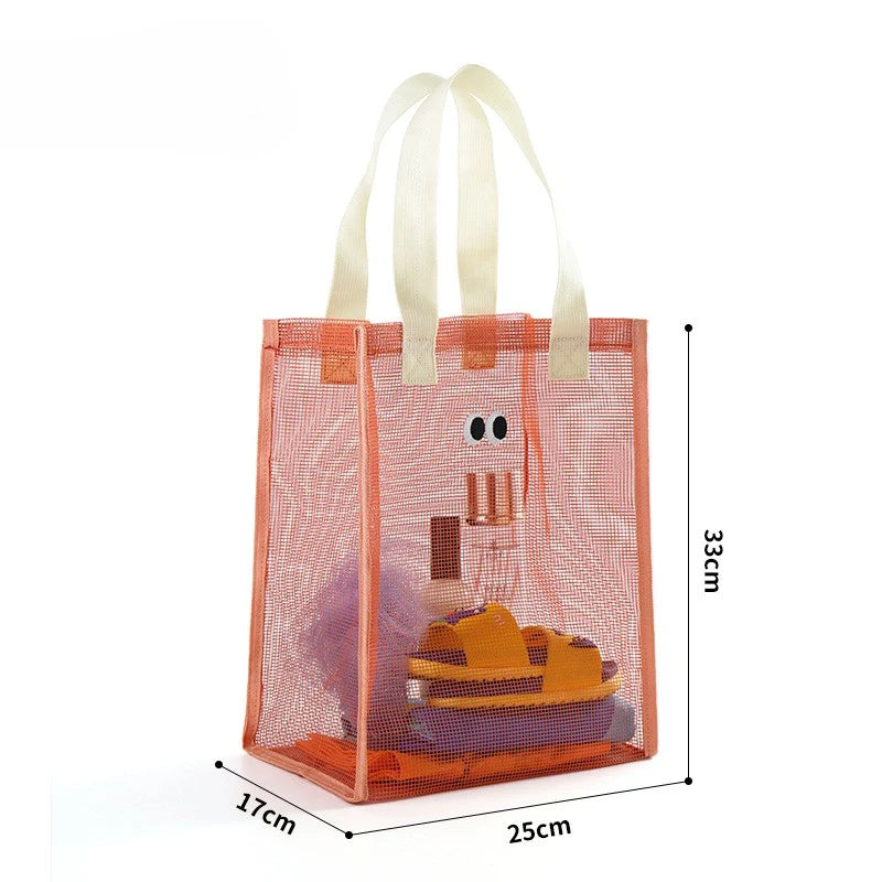 Children's quick-dry mesh bag, convenient storage for beach days or camping trips