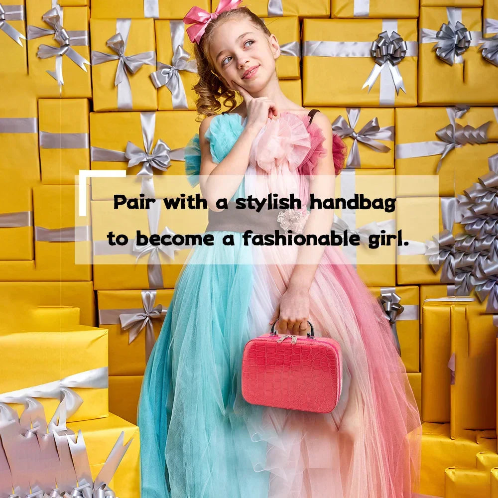 Vibrant Playbella kids' pretend play makeup kit, a perfect children's gift for imaginative dress-up and safe role-play.