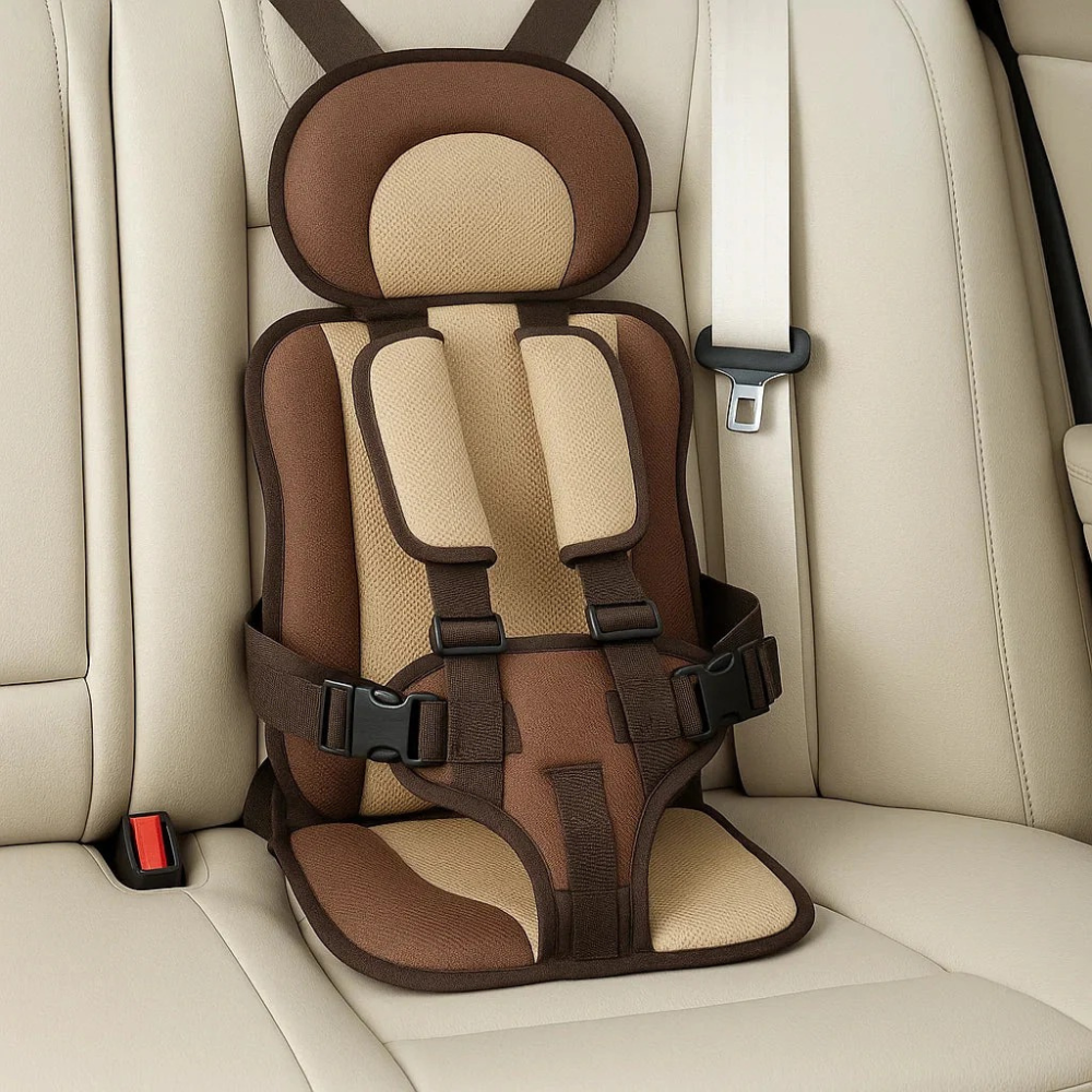 Toddler travel safety harness, a lightweight portable car seat for secure child car restraint.