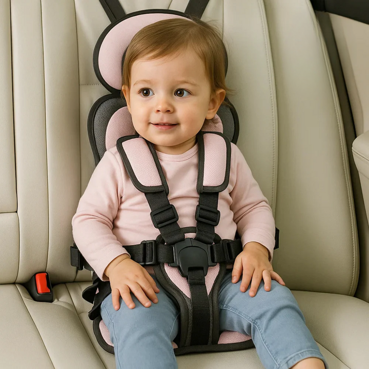Secure kids travel harness, a portable car seat ensuring maximum child safety for infants and toddlers.