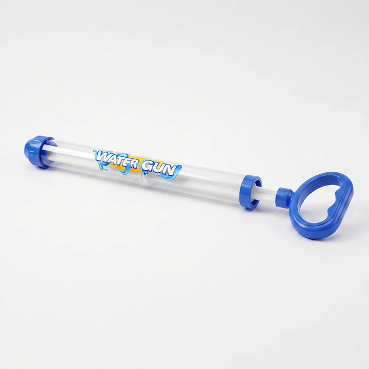 Colorful pull-action water guns (3-pack) for kids' summer fun. Perfect for beach, pool, and backyard water fights.