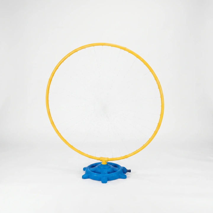 Engaging rotating water sprinkler, a fantastic outdoor play equipment for kids' summer water games and activities.